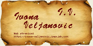 Ivona Veljanović vizit kartica